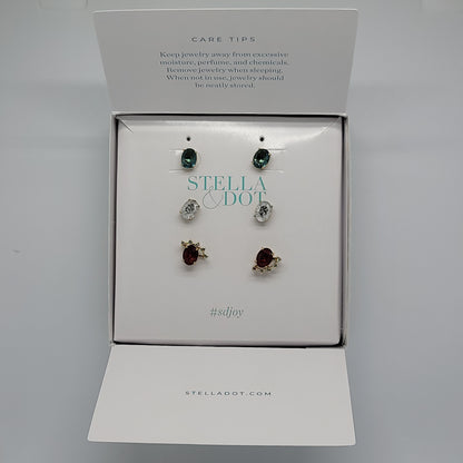 Halo oval Jewel stud set by Stella & Dot