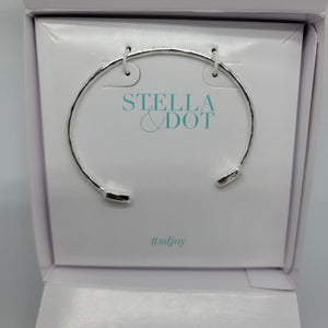 Sommerville skinny cuff bracelet - silver/mint by Stella & Dot