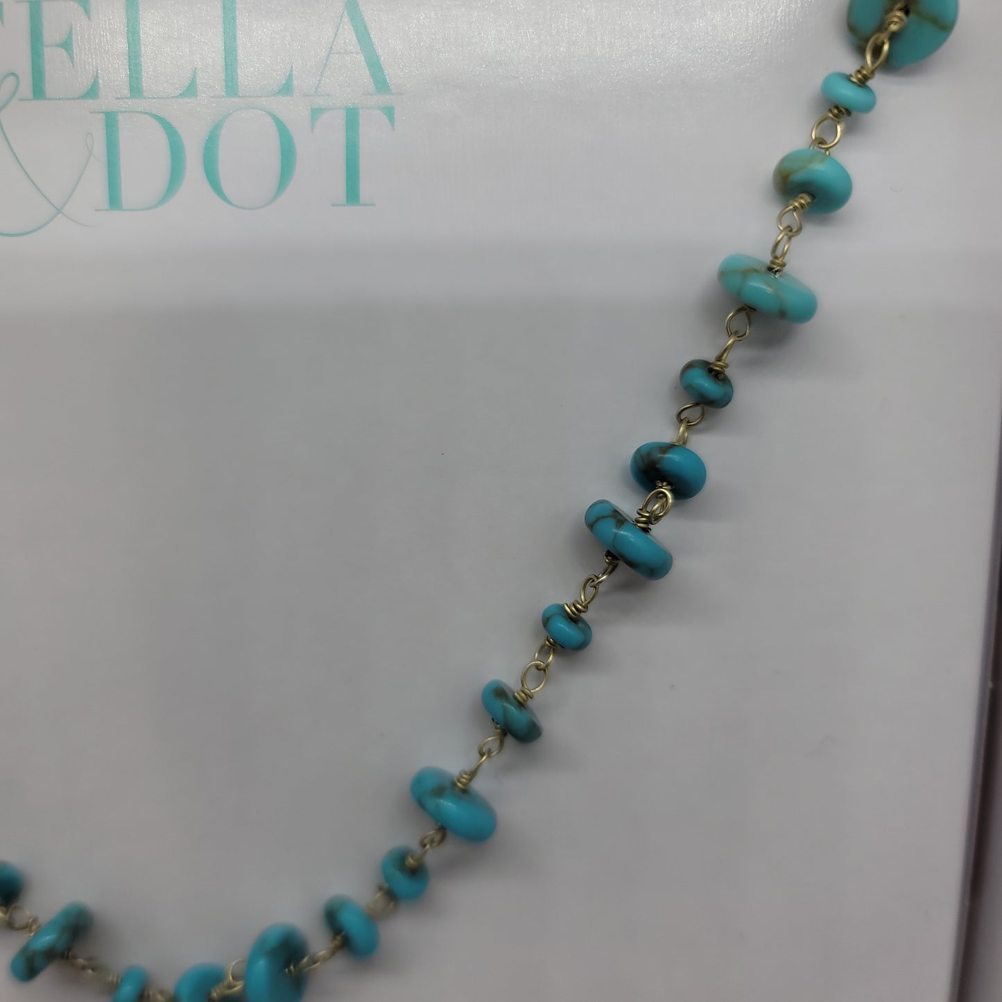 Modern Bohemian ombre layering necklace - turquoise - by Stella & Dot