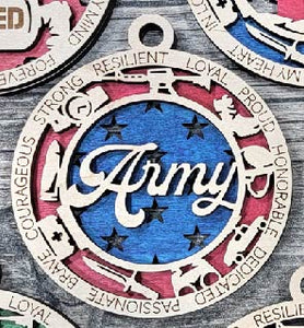 Customizable Army/Military Ornament