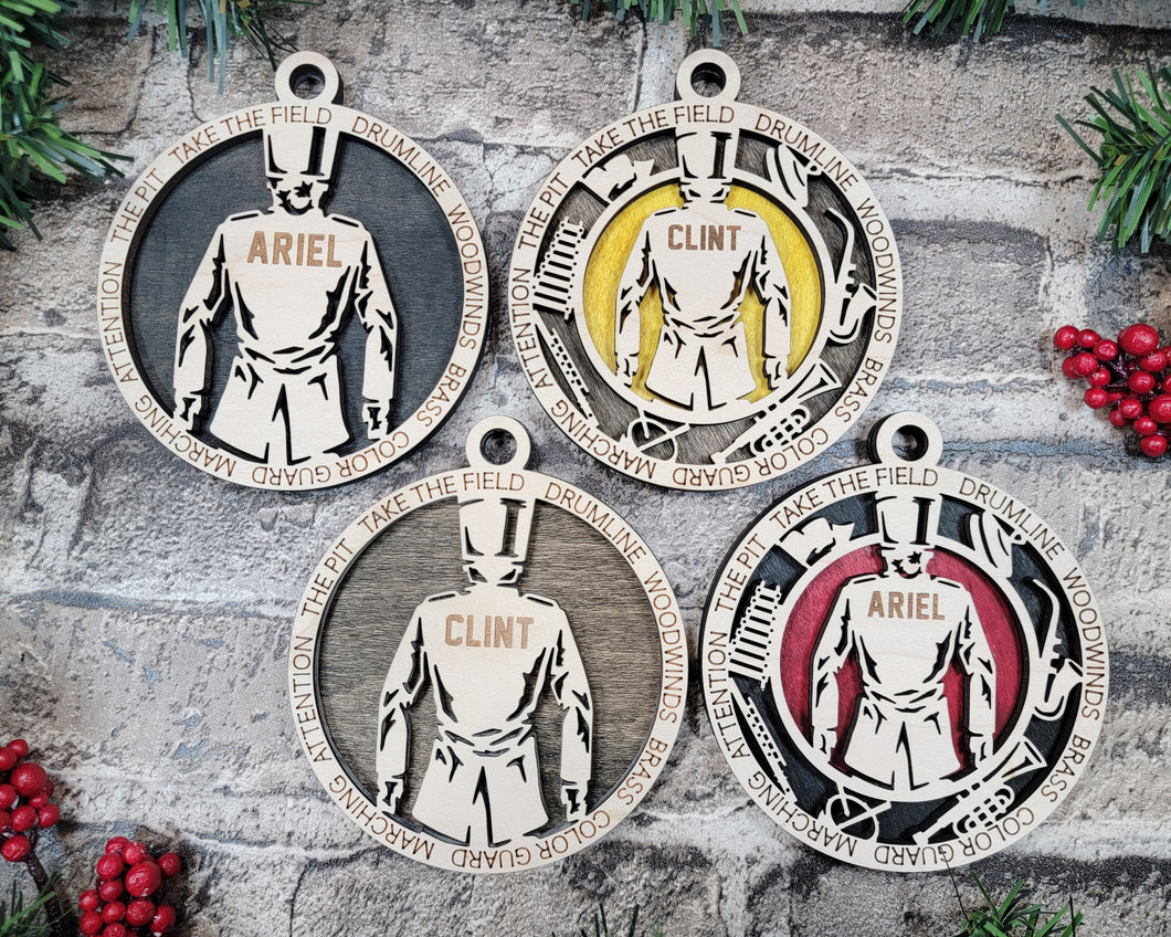 Customizable Marching Band Ornament