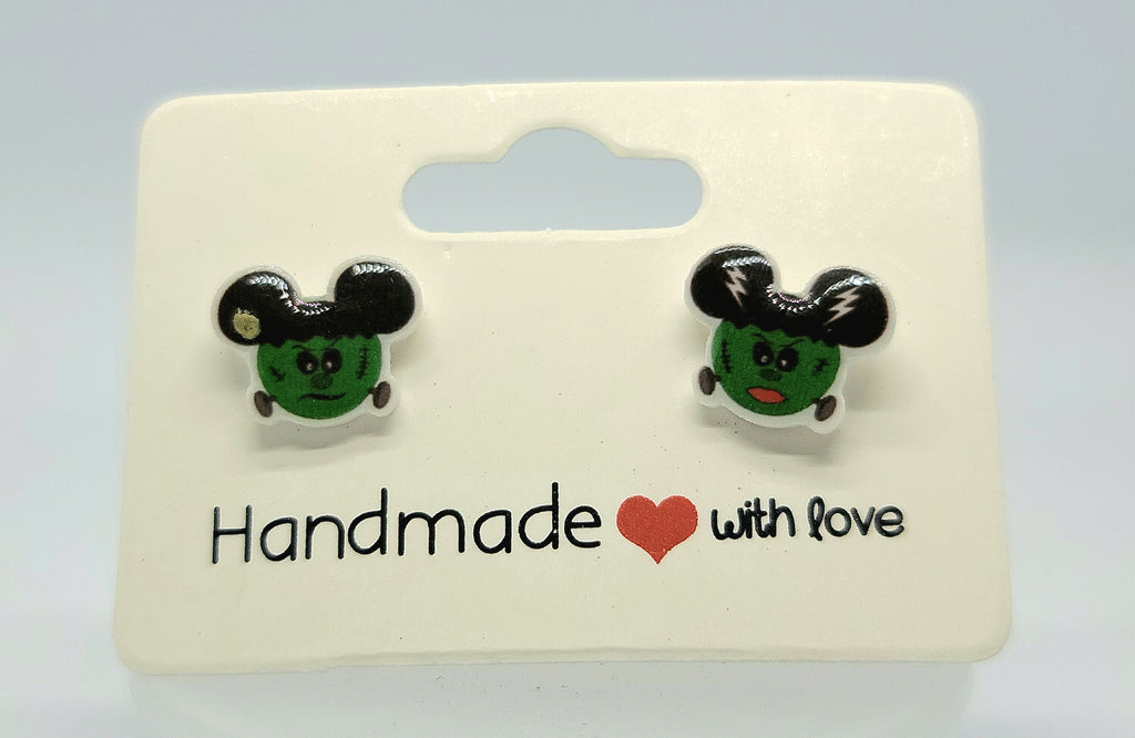 Mickey & Minnie frankenstien earrings