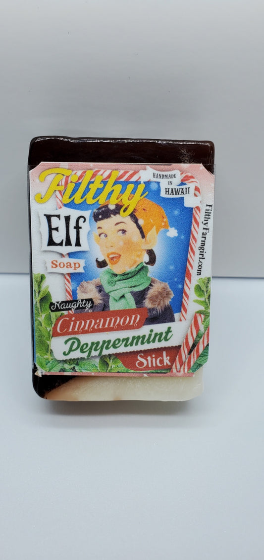 Filthy Farmgirl ~ Soap *Filthy Elf* Cinnamon Peppermint ~ Small Bar (2 oz)
