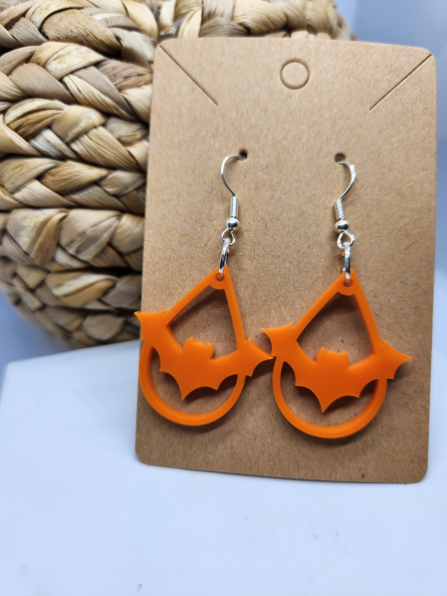 Halloween Earrings *Bats* Teardrop Design