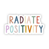 Radiate Positivity Multicolor Lettering Sticker