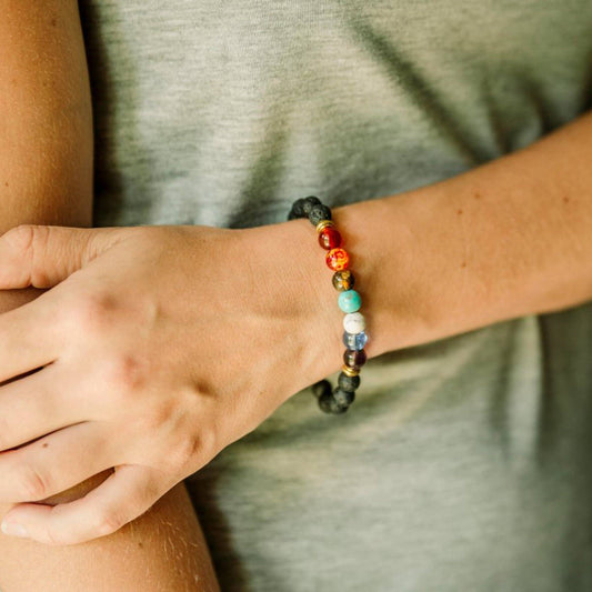 Multi-Colored Lava Stone Diffuser Bracelets