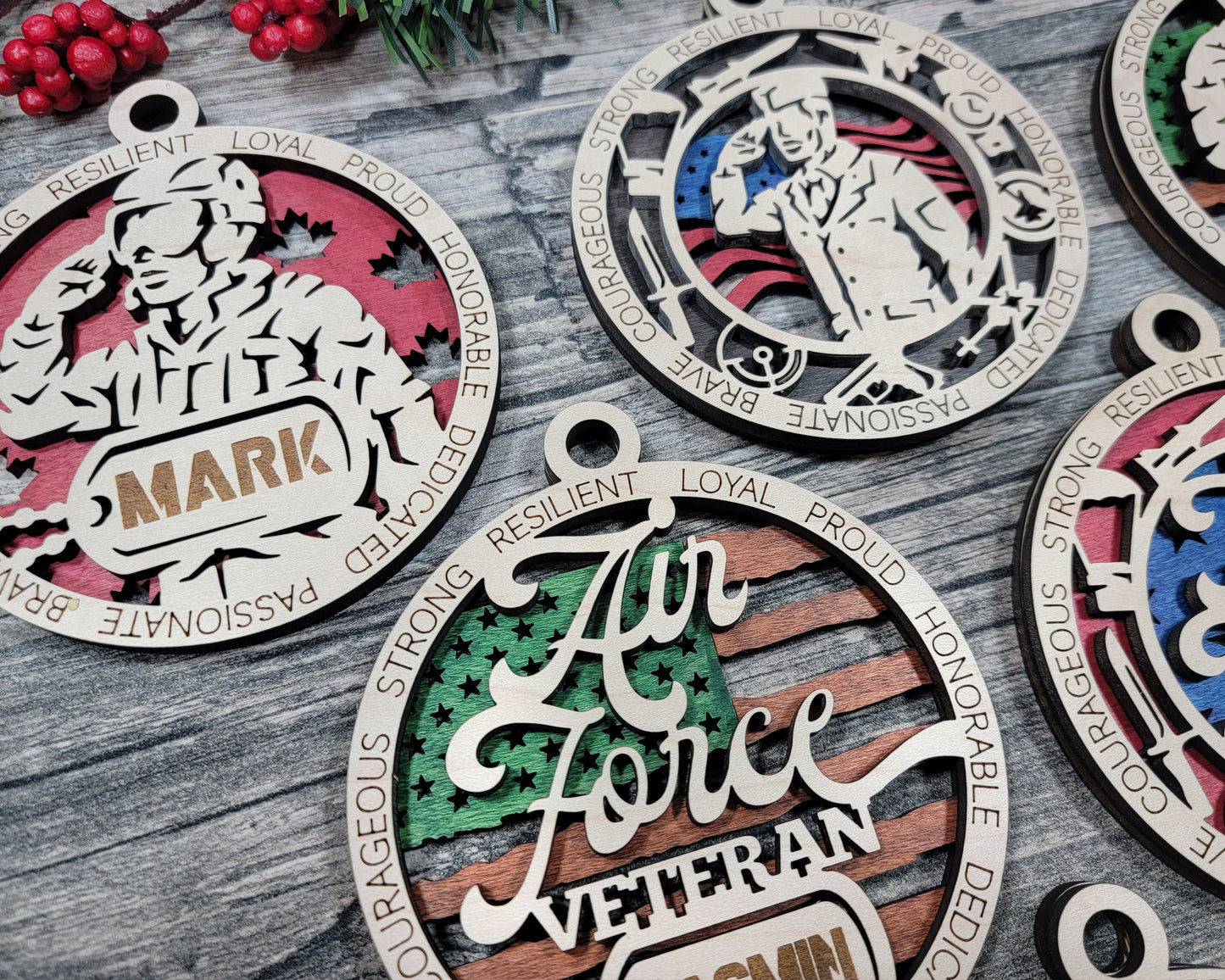 Customizable Air Force/Military Ornament
