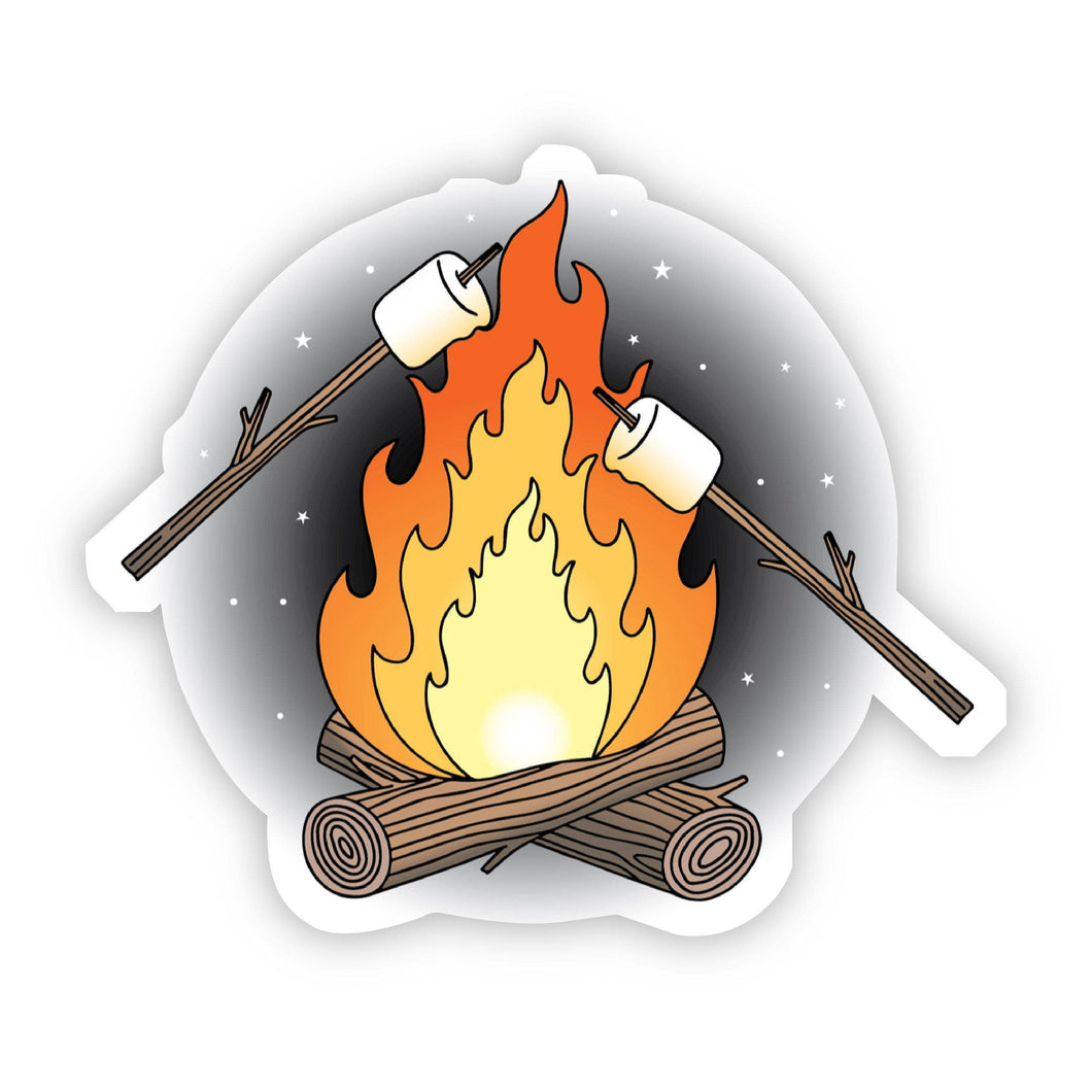 Campfire & Marshmallows Sticker