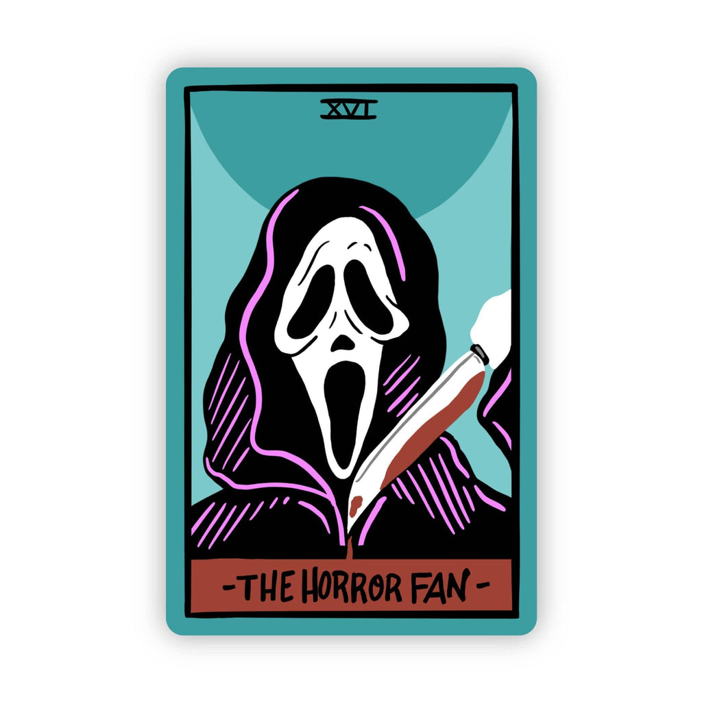 "The Horror Fan" Tarot Card Sticker