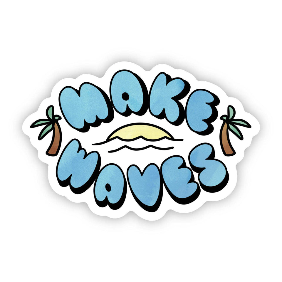 Make Waves Aesthetic Sticker