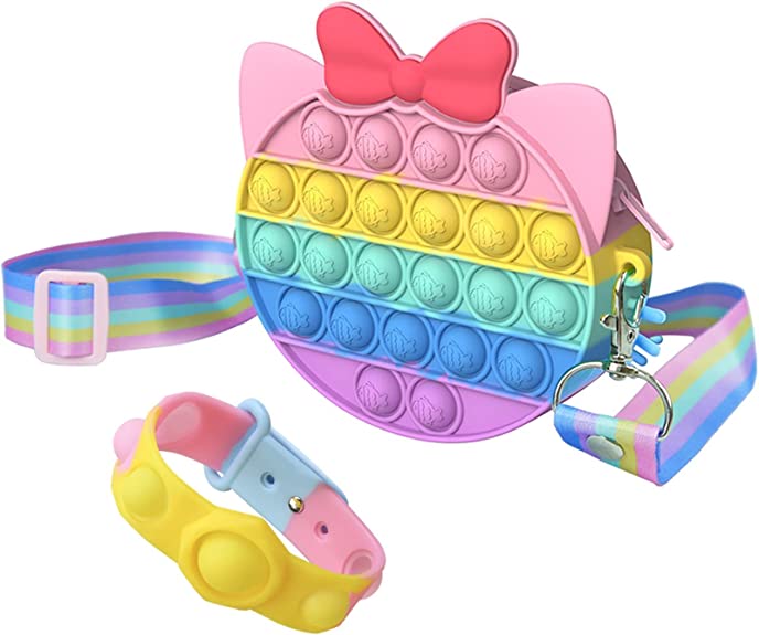 Hello Kitty Bubble pop fidget purse w/ Bracelet