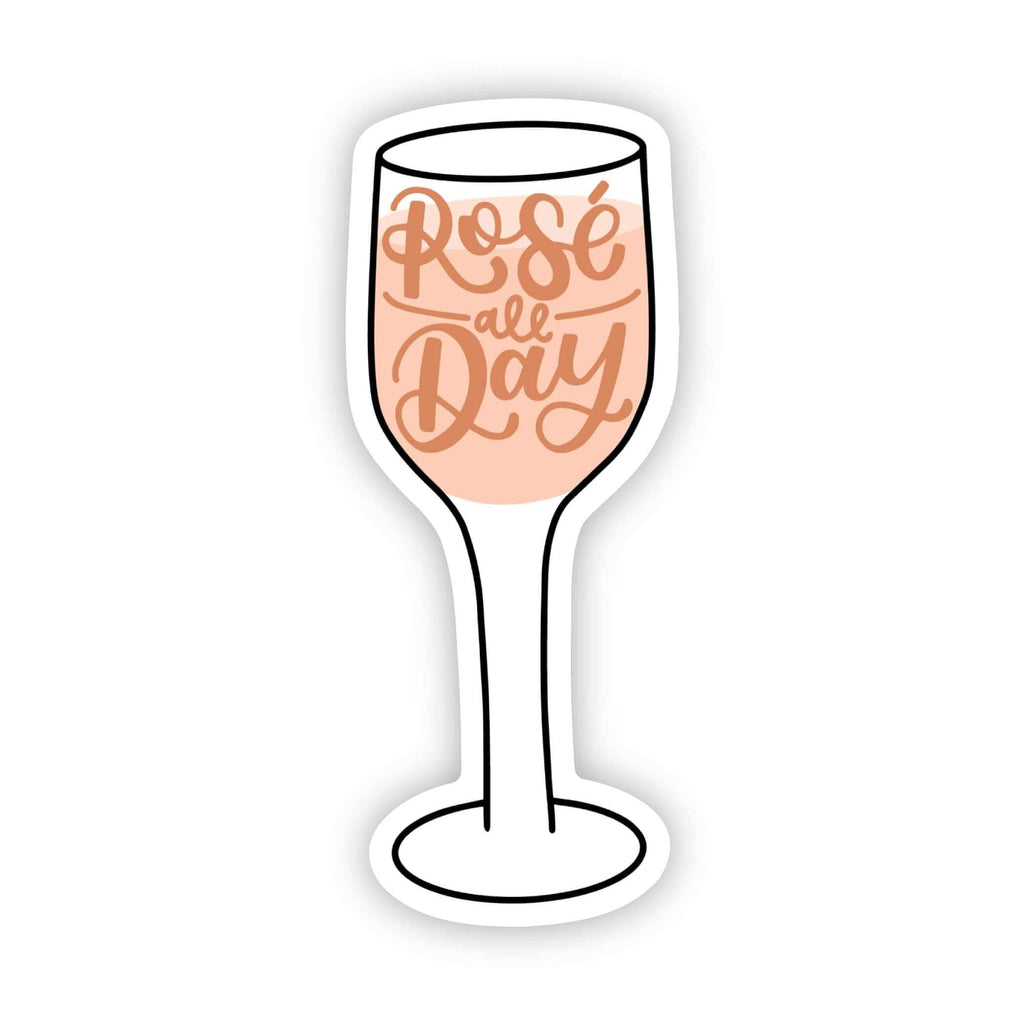 "Rosé all day" sticker