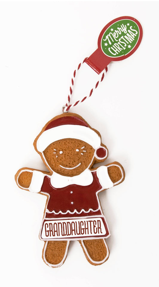 Scented Gingerbread Ornament - Special Granddaughter