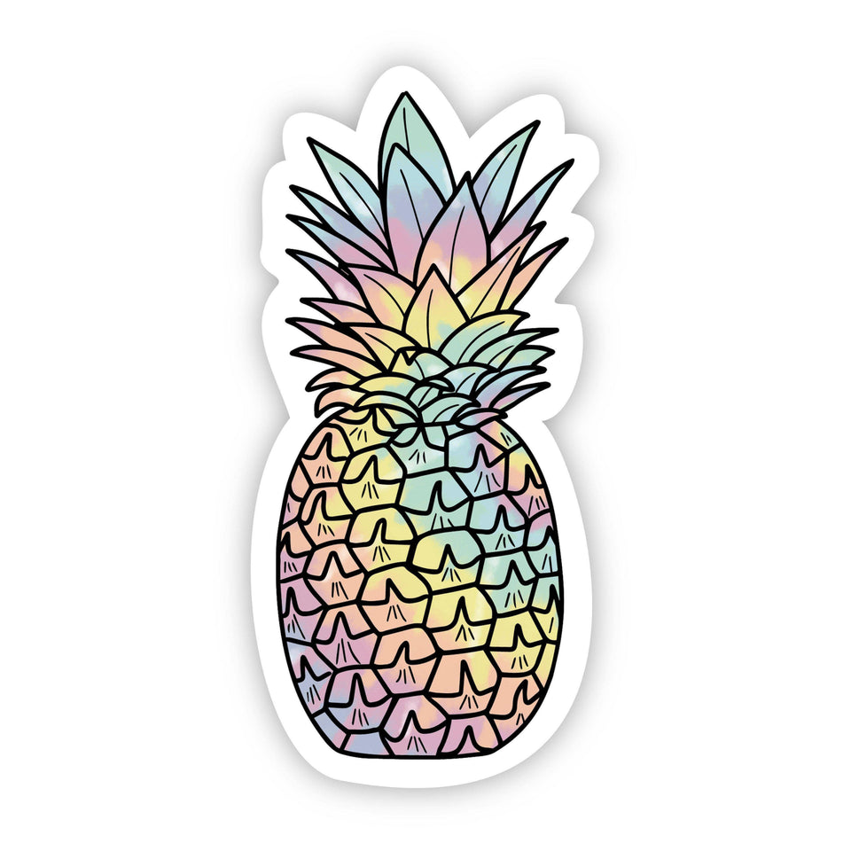 Pineapple Tie Dye Aesthetic Sticker