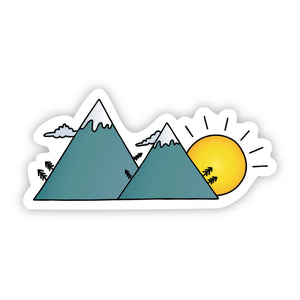 Sunset Mountains Sticker