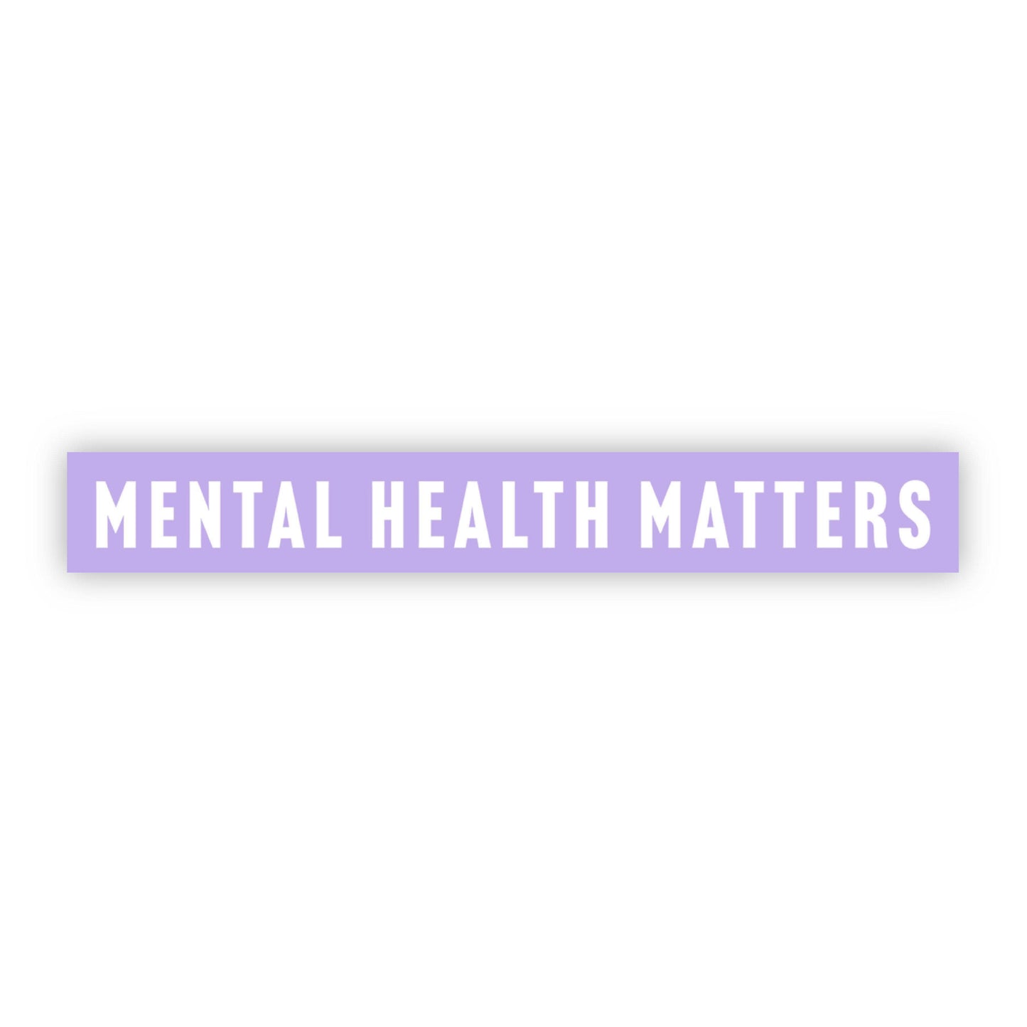 Mental Health Matters Purple Sticker