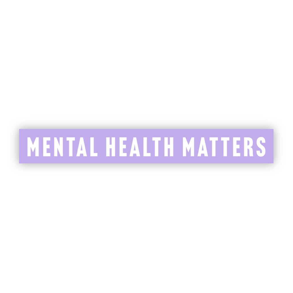 Mental Health Matters Purple Sticker
