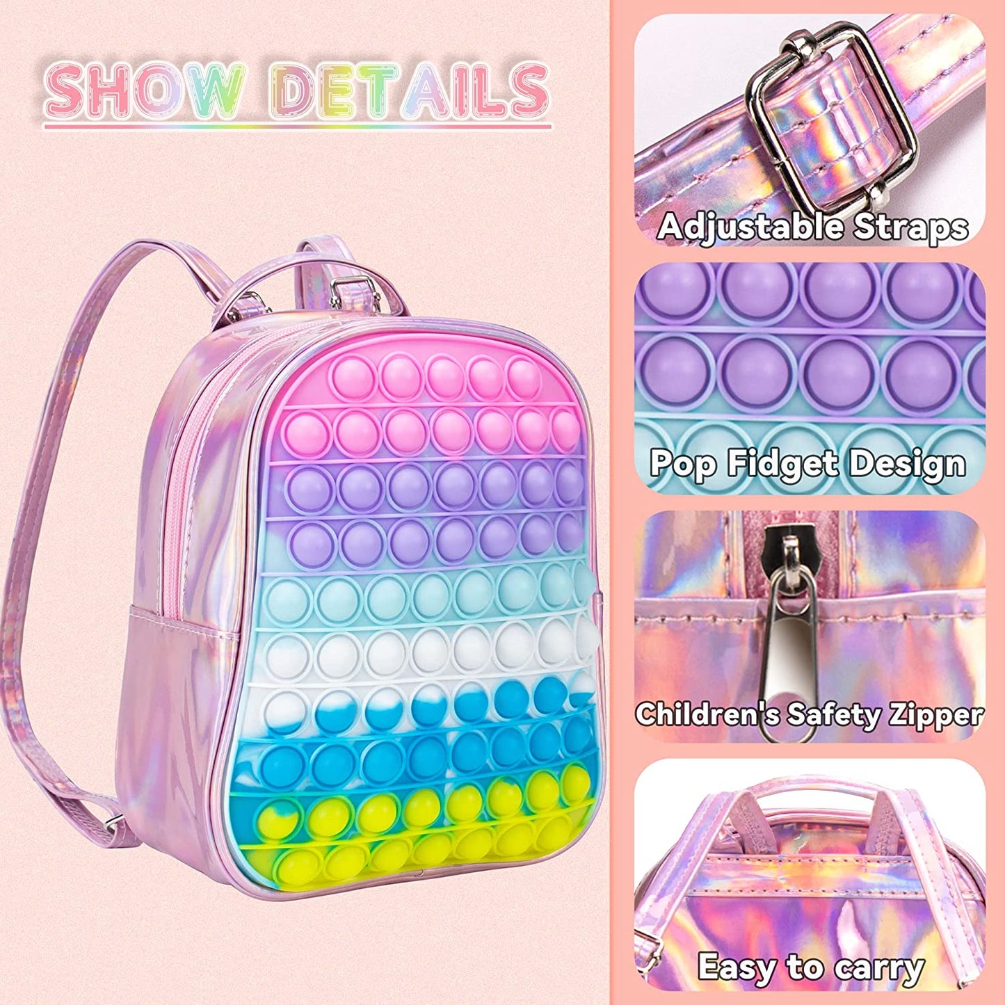 Bubble Pop Fidget Backpack