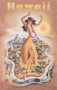 Hawaii - Vintage Image, Postcard