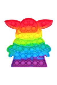 Rainbow Alien Bubble Push Pop Sensory Fidget Toy