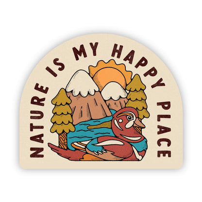 Big Moods | "Nature is my happy place" | Sticker | Ohana Underground