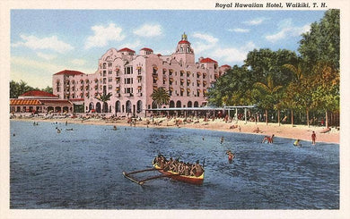 Royal Hawaiian Hotel, Waikiki - Vintage Image, Postcard