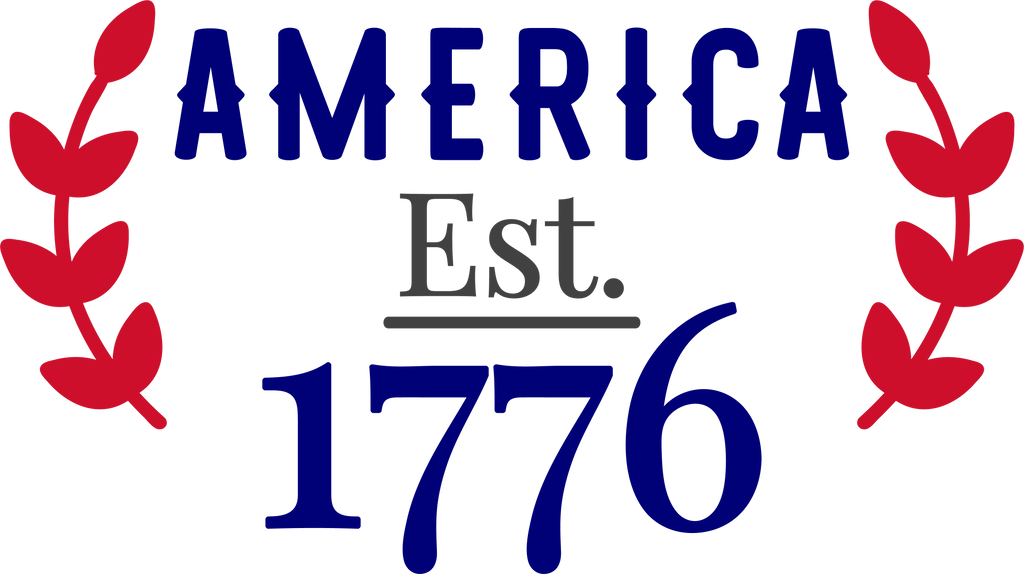 America Est. 1776 4th of July Crew neck T-Shirt Style