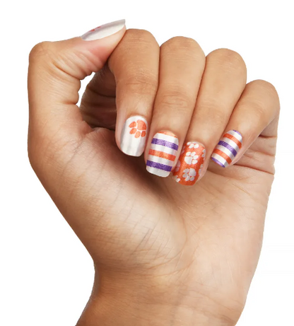 ColorStreet Nail Strips | Collegiate - Clemson University | Real Polish | Easy Apply