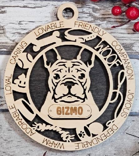 Customizable French Bulldog Ornament