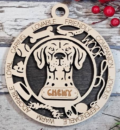Customizable German Shorthaired Pointer Ornament