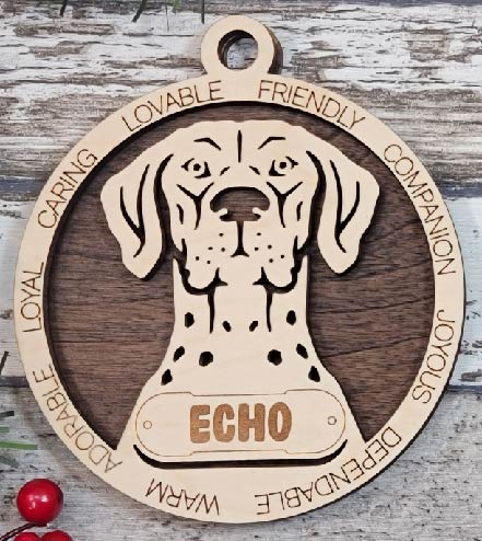 Customizable German Shorthaired Pointer Ornament