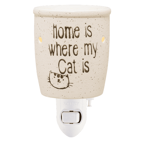 Scentsy Mini Warmer ~ Home is Where My Cat is