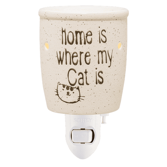 Scentsy Mini Warmer ~ Home is Where My Cat is