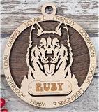 Customizable Husky Ornament