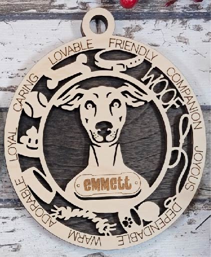 Customizable Italian Greyhound Ornament