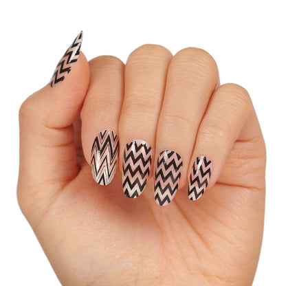 ColorStreet Nail Strips | Keep Calm and Chevron | Real Polish | Easy Apply