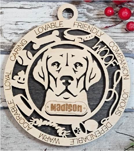 Customizable Labrador Retriever Ornament