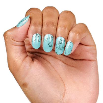 ColorStreet Nail Strips | Mojave Turquoise | Real Polish | Easy Apply