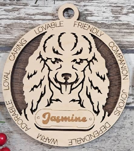 Customizable Poodle Ornament