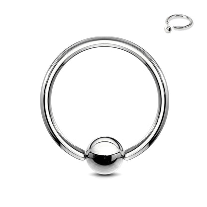 8GA Captive Bead Rings 316L Surgical Steel