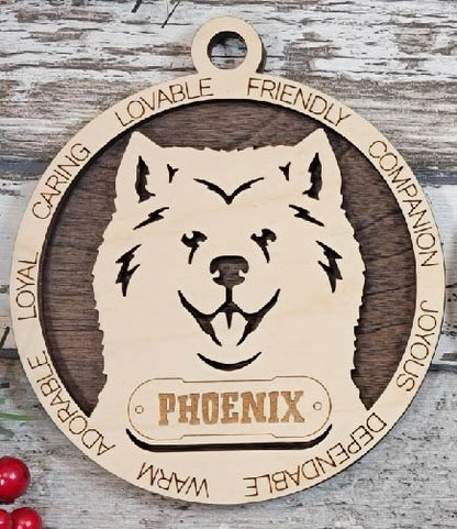 Customizable Samoyed Ornament