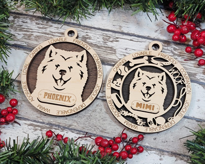 Customizable Samoyed Ornament