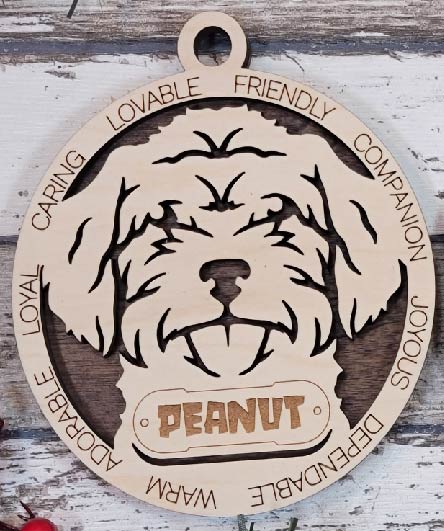 Customizable Schnauzer Doodle Ornament