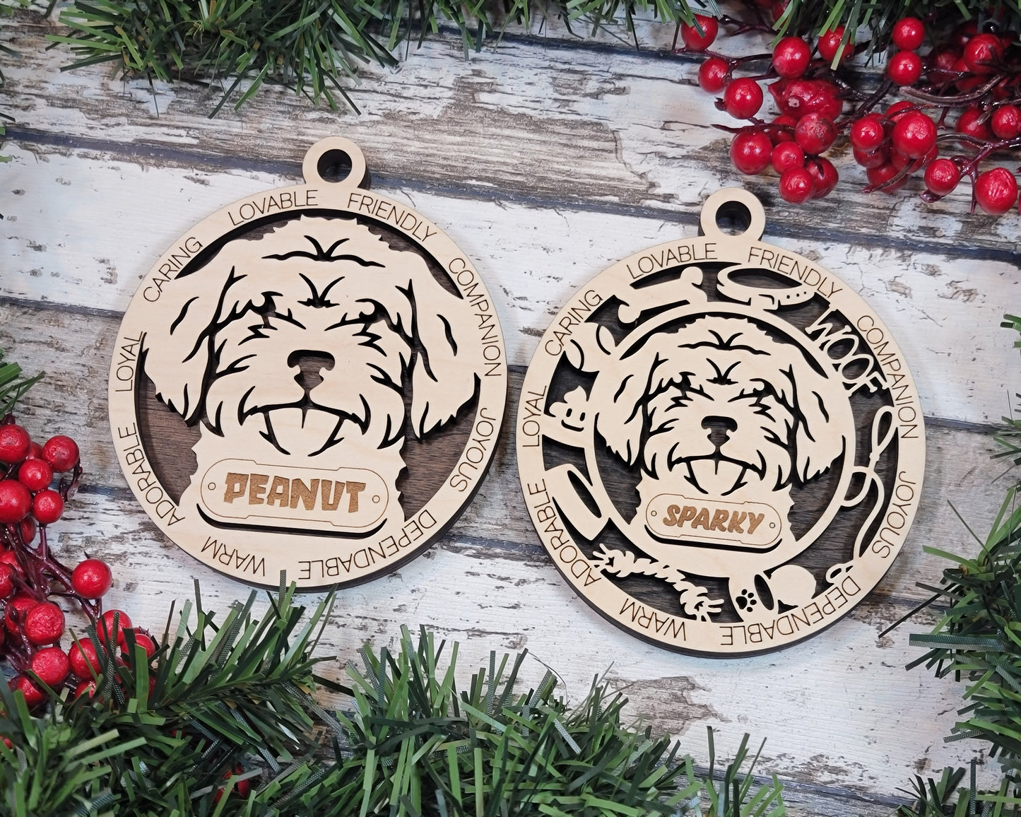 Customizable Schnauzer Doodle Ornament