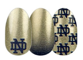 ColorStreet Nail Strips | Collegiate - University of Notre Dame | Real Polish | Easy Apply