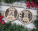 Customizable Soft Coated Wheaten Terrier Ornament
