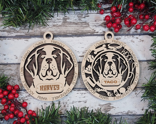 Customizable St. Bernard Ornament