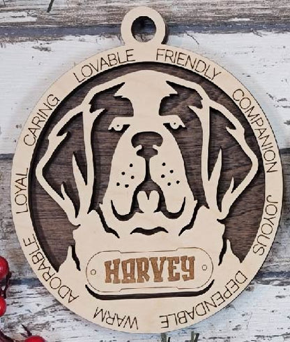 Customizable St. Bernard Ornament