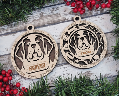 Customizable St. Bernard Ornament