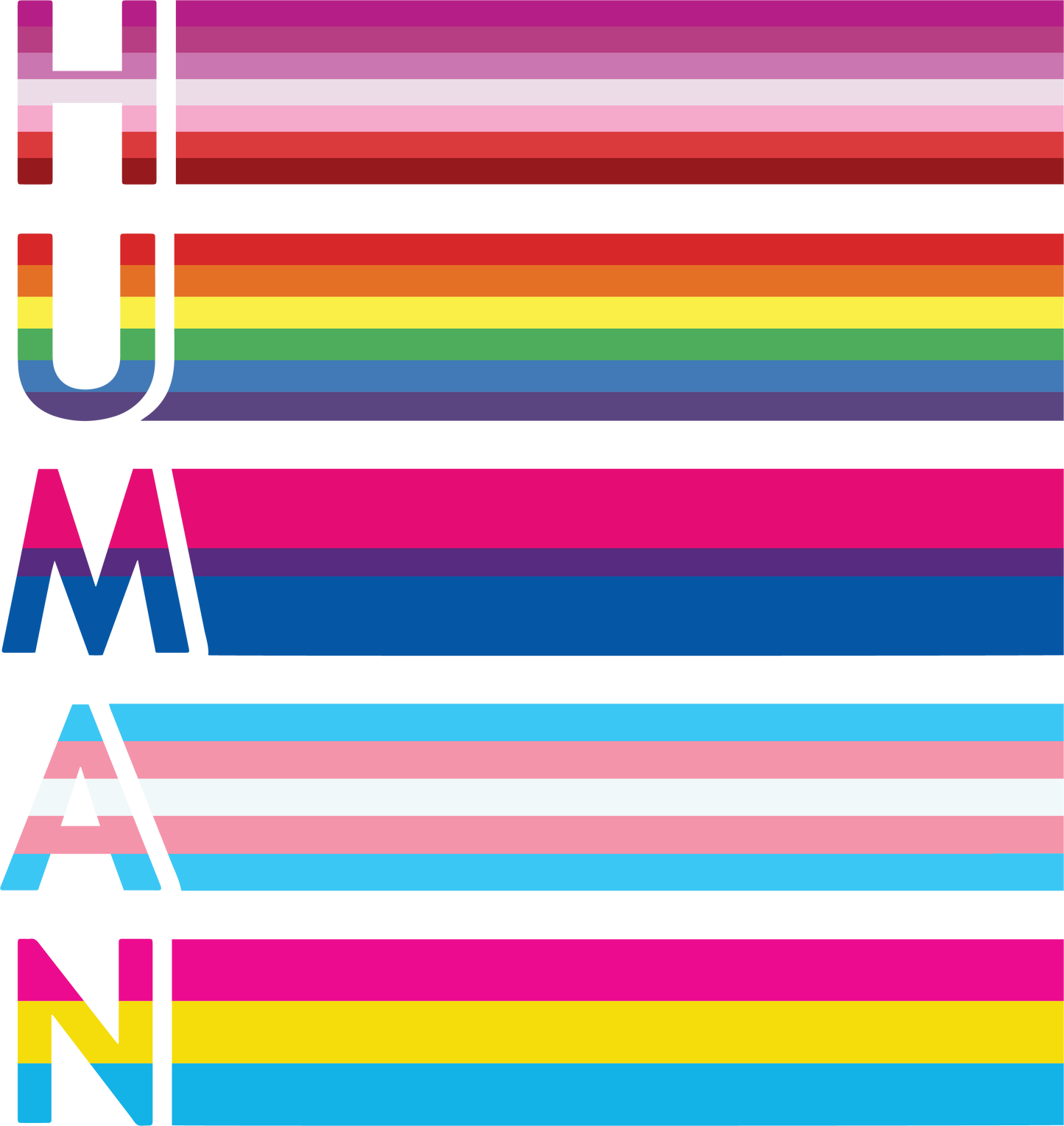 LGBTQ Human Rainbow Hoodie